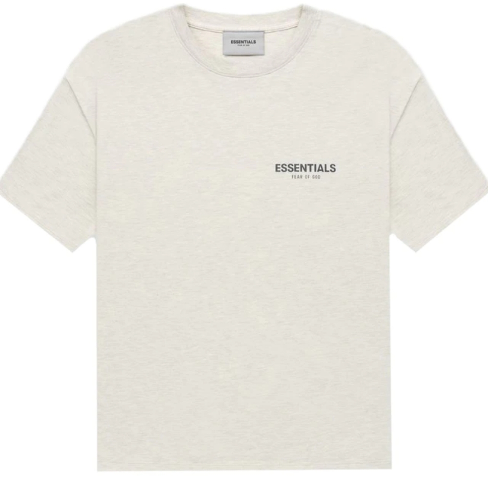 Fear of God Essentials Core Collection T-Shirt Light Heather Oatmeal S NWT
